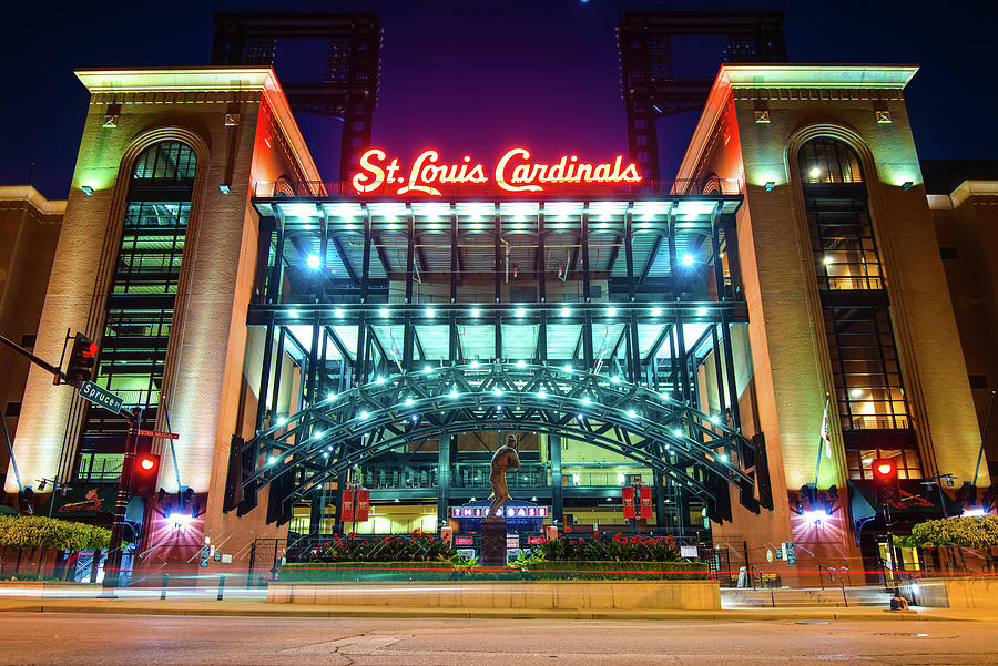 Colorful Tribute To Saint Louis Missouri Baseball Photograph