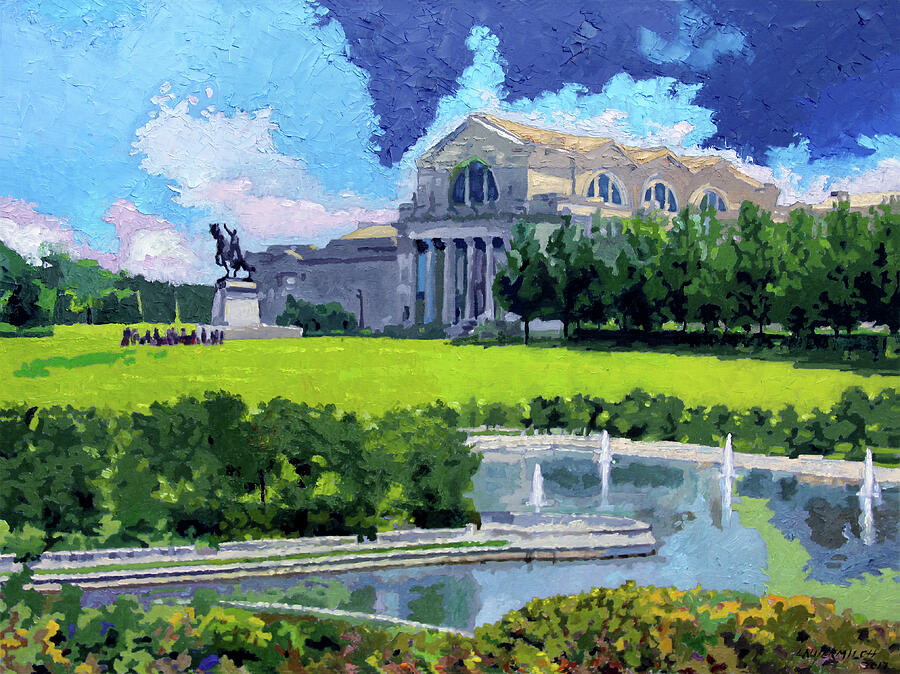 Saint Louis City Art Museum Painting by John Lautermilch