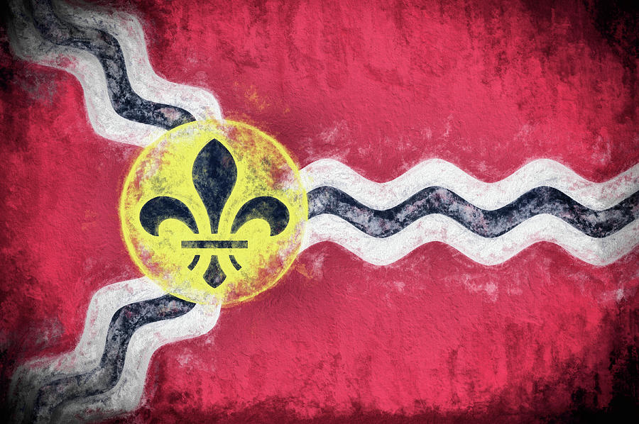 Saint Louis City Flag Digital Art by JC Findley