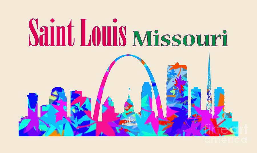 Saint Louis Missouri Digital Art by David Millenheft