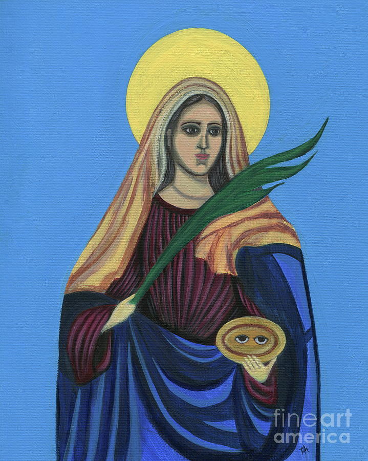 Saint Lucy Painting by Danielle Tayabas