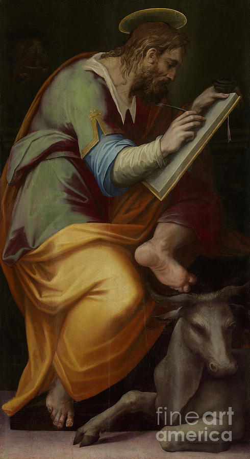 Saint Luke Painting by Giorgio Vasari