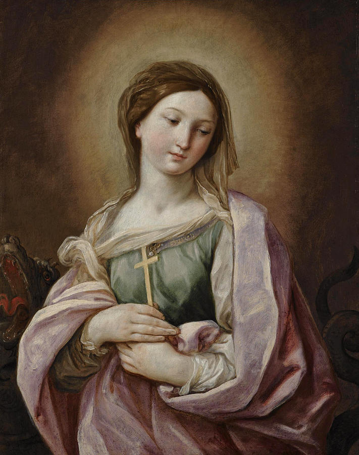 Saint Margaret of Antioch Painting by Guido Reni