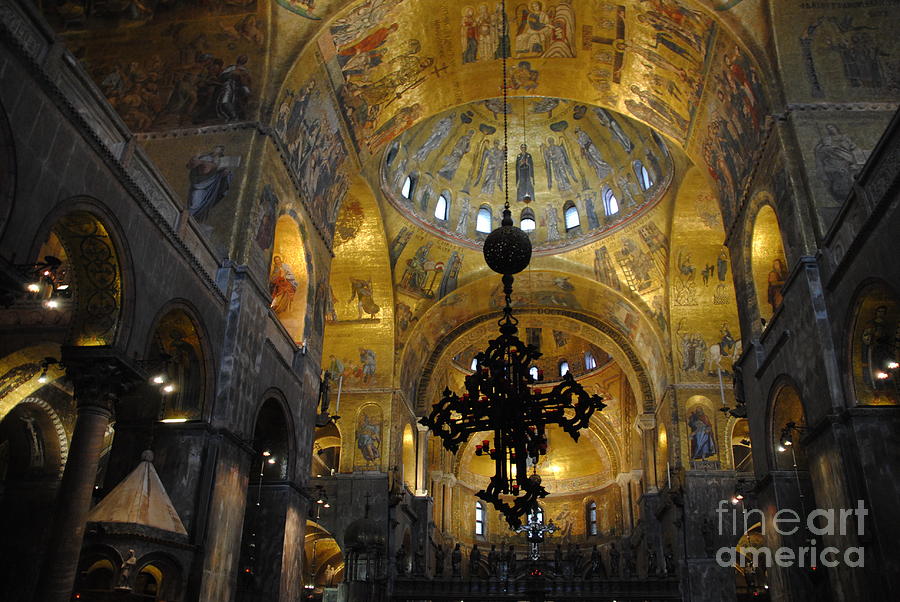 Saint Marks Basilica Interior Photograph by Jacqueline M Lewis