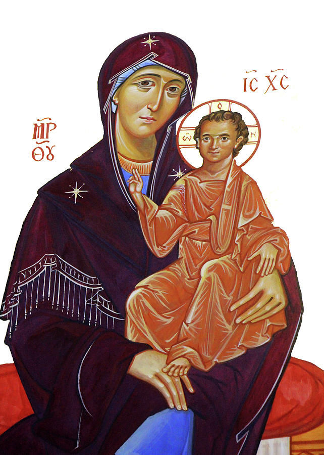 Saint Mary with Baby Jesus Photograph by Munir Alawi