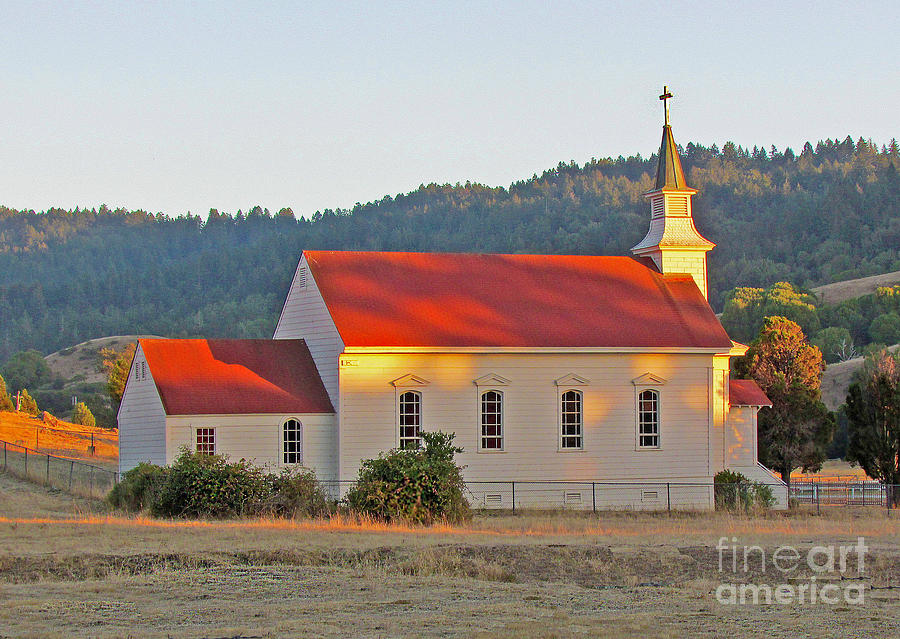 St. Marys Church at Sunset Photograph by Joyce Creswell