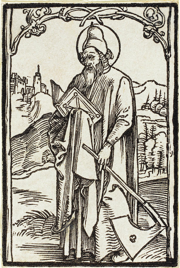 Saint Matthias Drawing by Albrecht Durer
