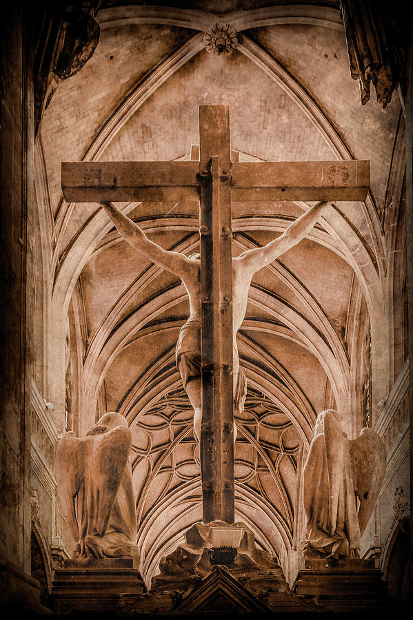 Paris, France - Saint Merris Cross II Photograph by Mark Forte