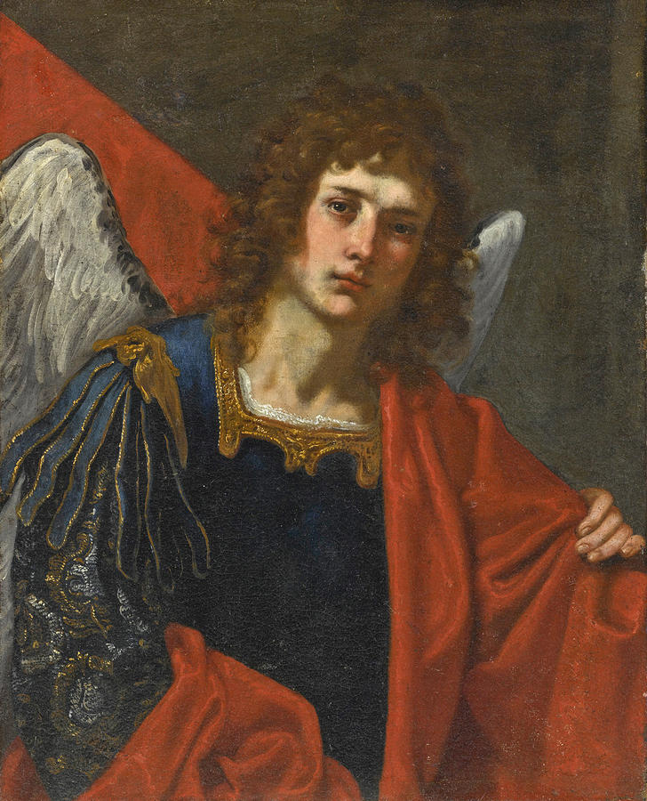 Saint Michael Half-Length Painting by Florentine School