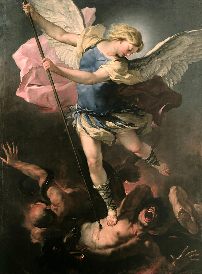 Saint Michael Painting by Luca Giordano | Pixels