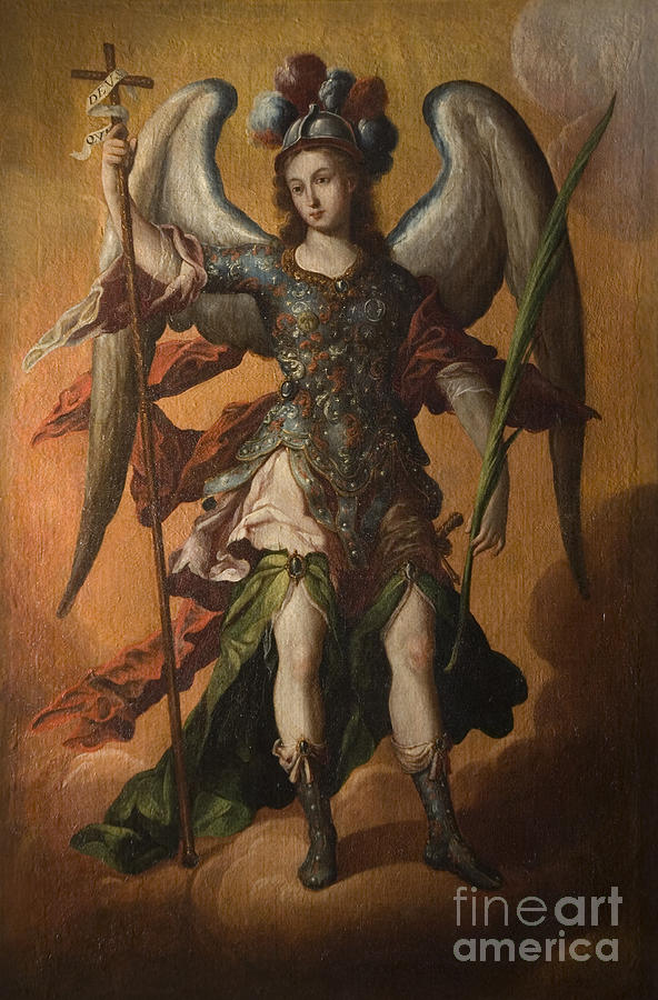 Saint Michael The Archangel Painting - Saint Michael the Archangel by Celestial Images