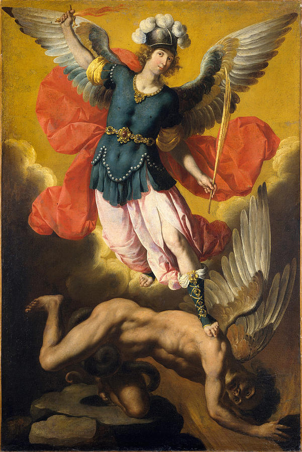 Saint Michael The Archangel Painting by Ignacio de Ries