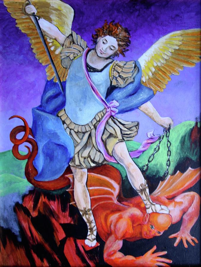 Saint Michael Victorious Painting by Jan Mecklenburg - Fine Art America