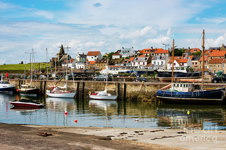 Saint Monans Harbour Photograph by Mary Jane Armstrong