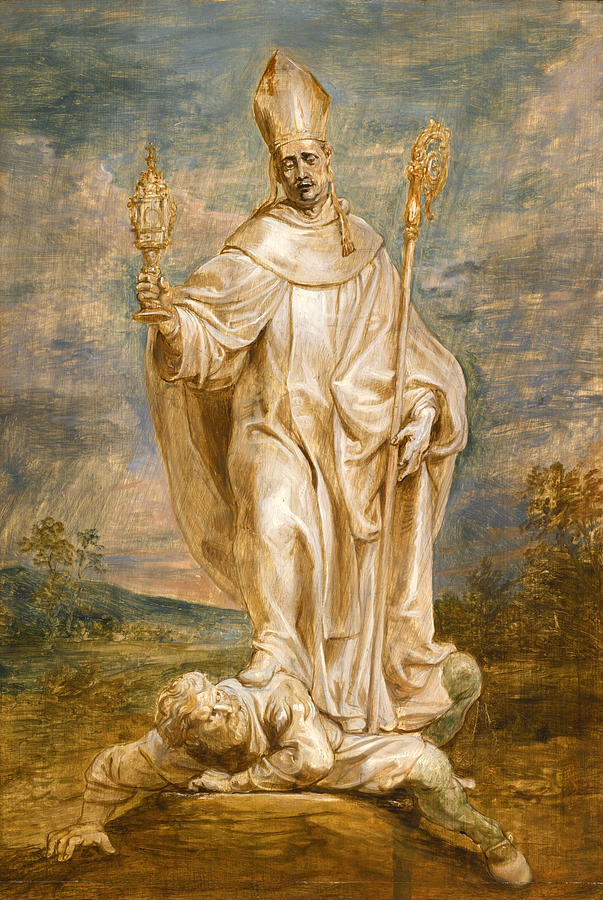 Saint Norbert overcoming Tanchelm Painting by Peter Paul Rubens