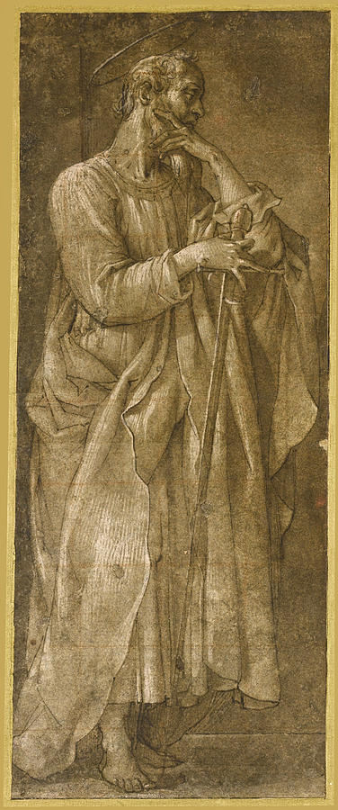 Saint Paul  Drawing by Giovanni Baglione