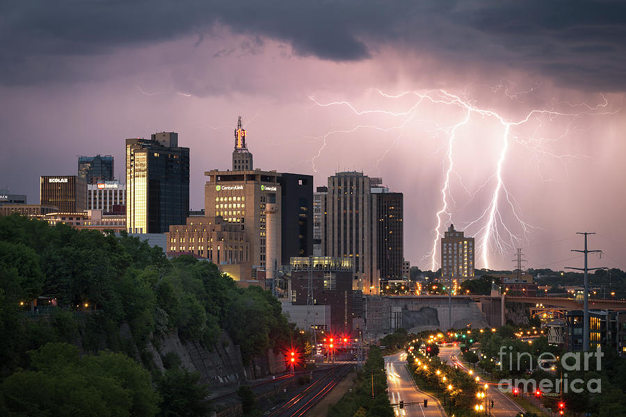Saint Paul Lightning Photograph by Ernesto Ruiz