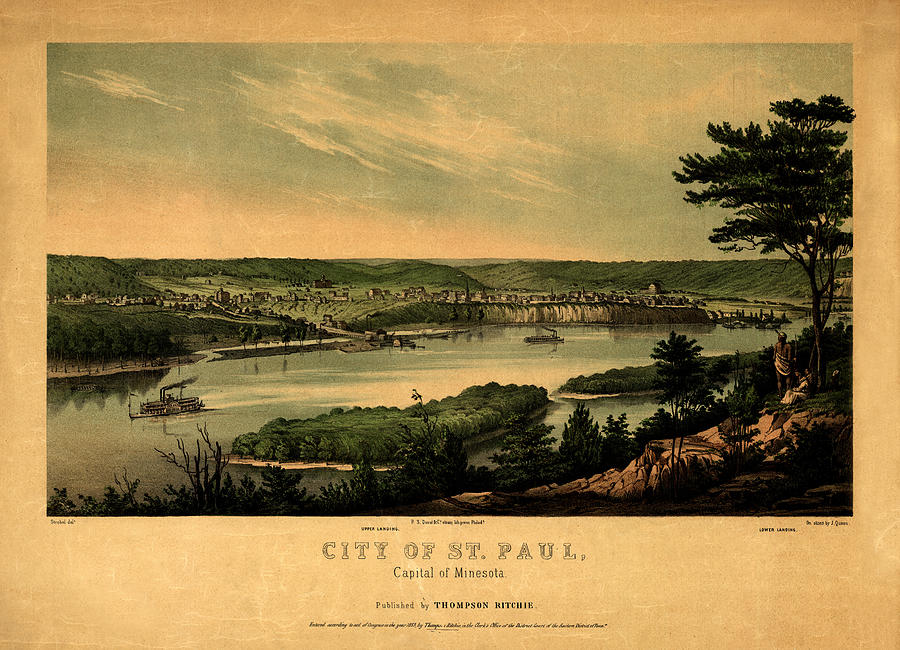 Saint Paul Minnesota 1853 Photograph