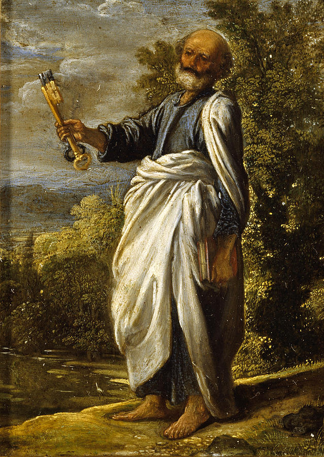 Saint Peter Painting by Adam Elsheimer