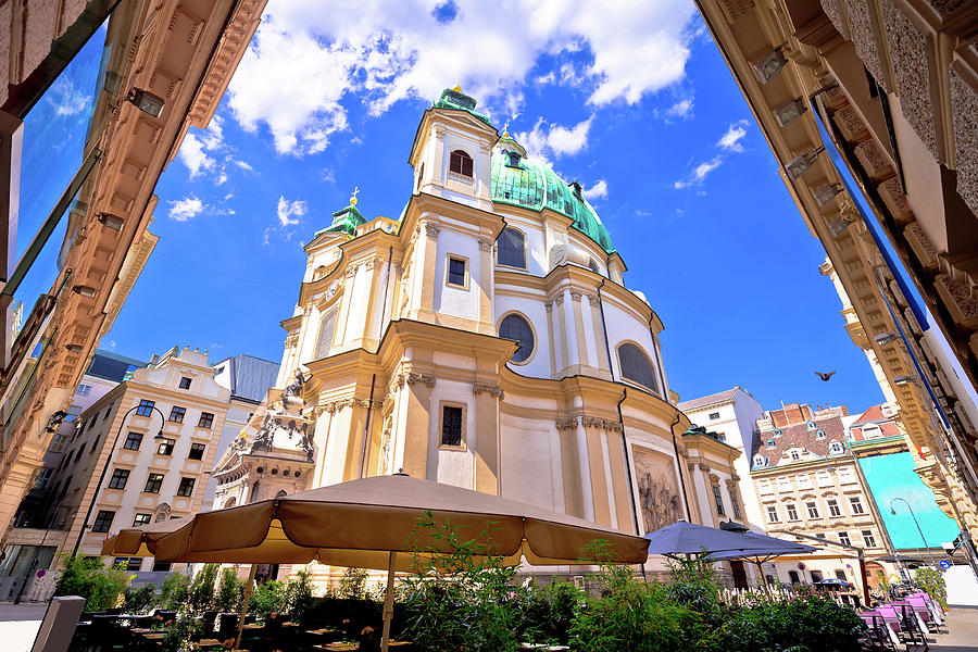 Saint Peter church of Vienna street view Photograph by Brch Photography