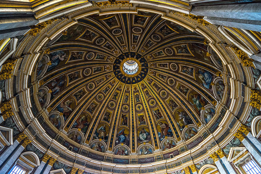 Saint Peter Cupola - Rome Photograph by Luciano Mortula