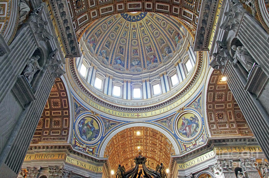 Michelangelo Photograph - Saint Peter Dome by Cosmin-Constantin Sava