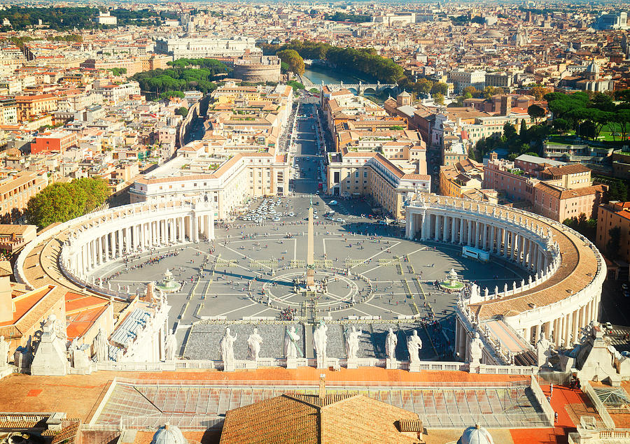 Saint Peters Square in Vatican, Photograph by Anastasy Yarmolovich