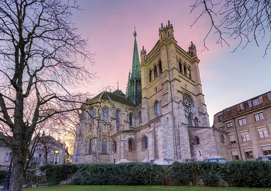 Saint-Pierre cathedral in Geneva, Switzerland Photograph by Elenarts - Elena Duvernay photo
