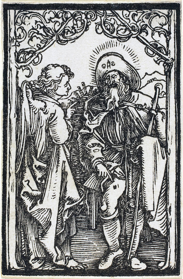 Saint Roch Drawing by Albrecht Durer