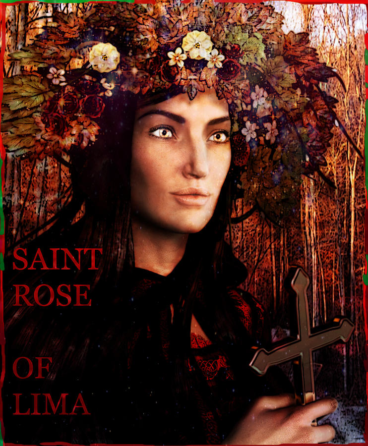 Saint Rose of Lima Painting by Suzanne Silvir