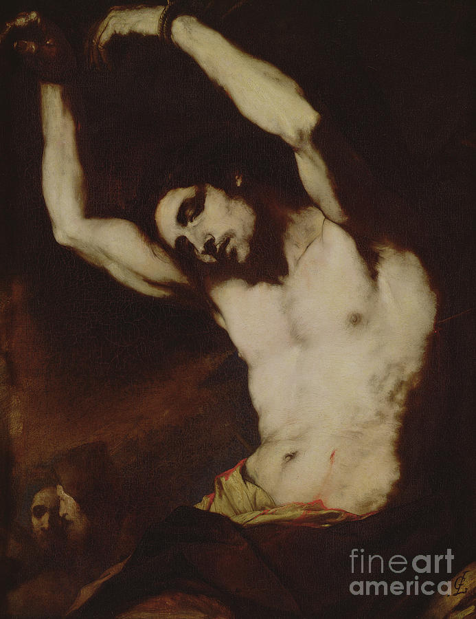 Luca Giordano Painting - Saint Sebastian by Luca Giordano
