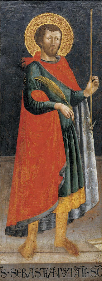 Saint Sebastian Painting by Neri di Bicci