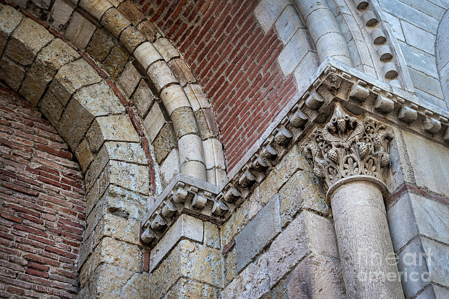 Saint Sernin Basilica architectural detail 3 Photograph by Elena Elisseeva