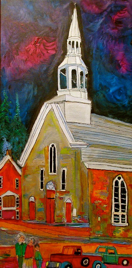 Saint Sophie Church Masson Painting by Michael Litvack