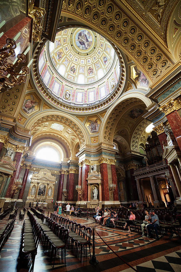 Saint Stephen Basilica Interior In Budapest Photograph by Artur Bogacki