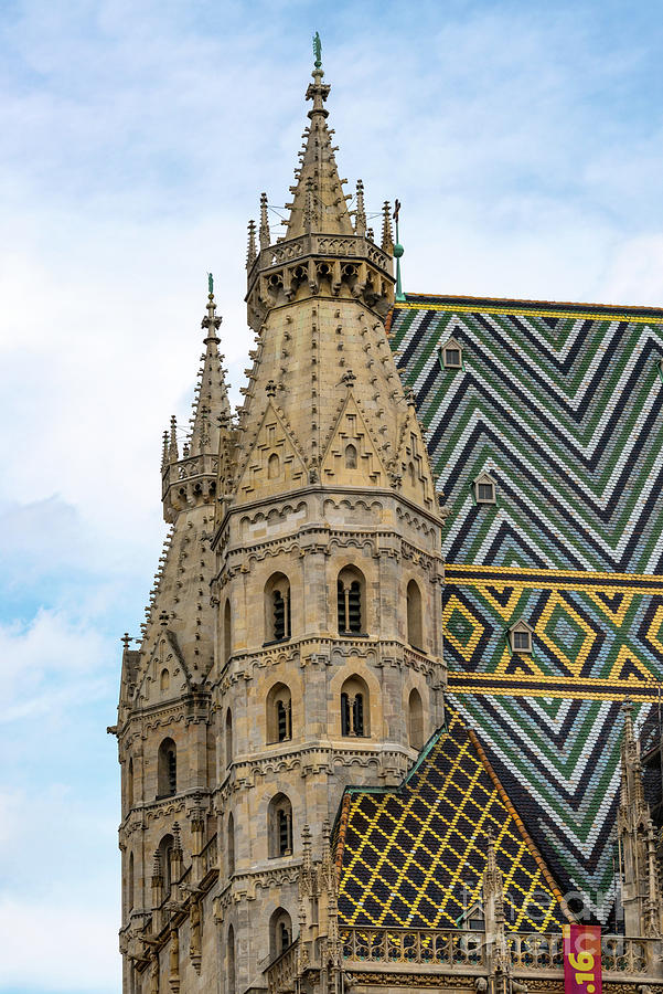 City Photograph - Saint Stephens Spires and Tiled Roof by Bob Phillips
