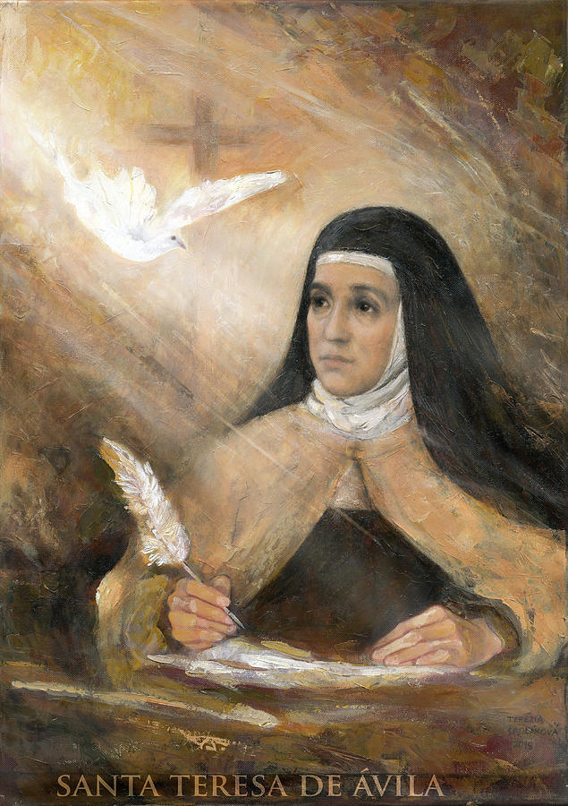Saint Teresa of Avila Painting by Terezia Sedlakova