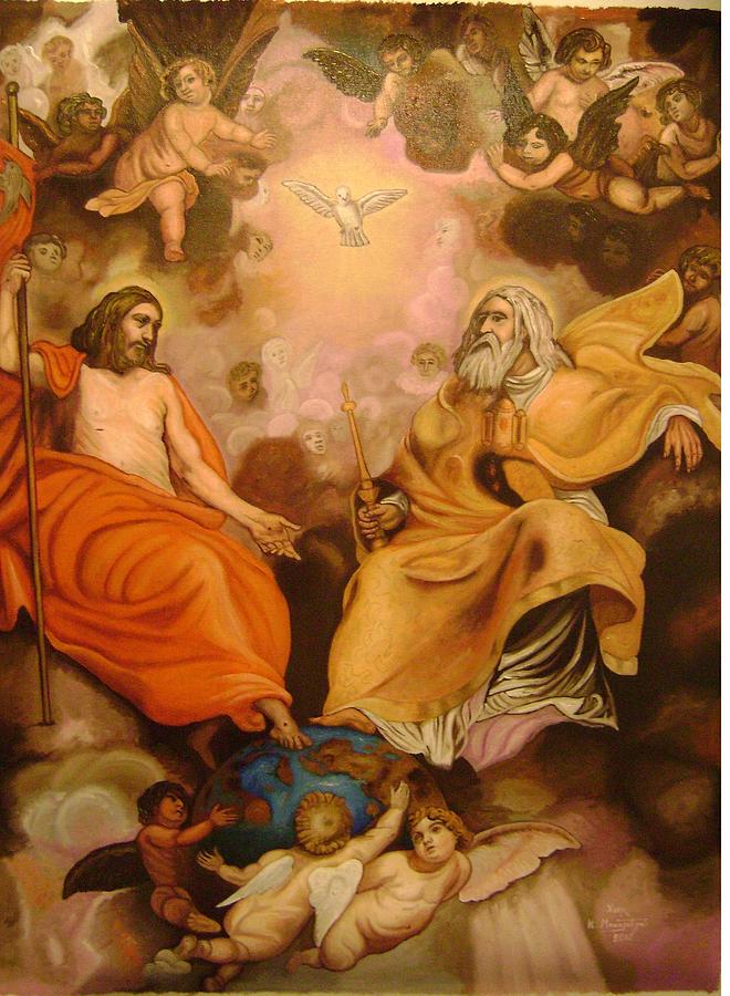 Saint Trinity Painting by Konstantinos Baklatzis - Fine Art America