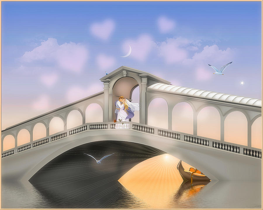 Saint Valentines Bridge Digital Art by Harald Dastis