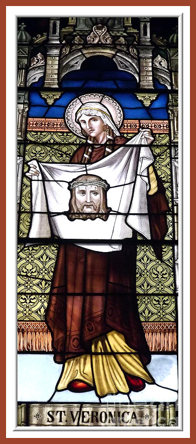 Saint Veronica Stained Glass Window Photograph by Rose Santuci-Sofranko