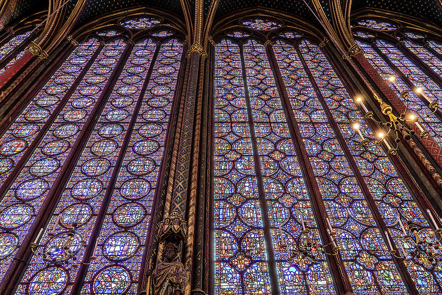 Architecture Photograph - Sainte-Chapelle 5 by Janet Fikar
