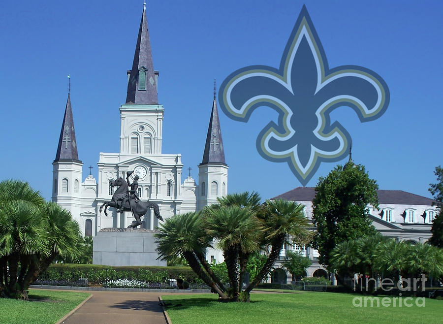 Saints In New Orleans Digital Art by Steven Parker