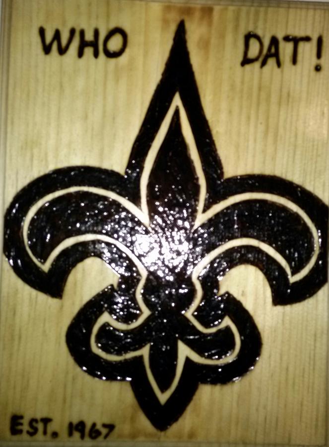 Saints Plaque Pyrography by Chris Oliver