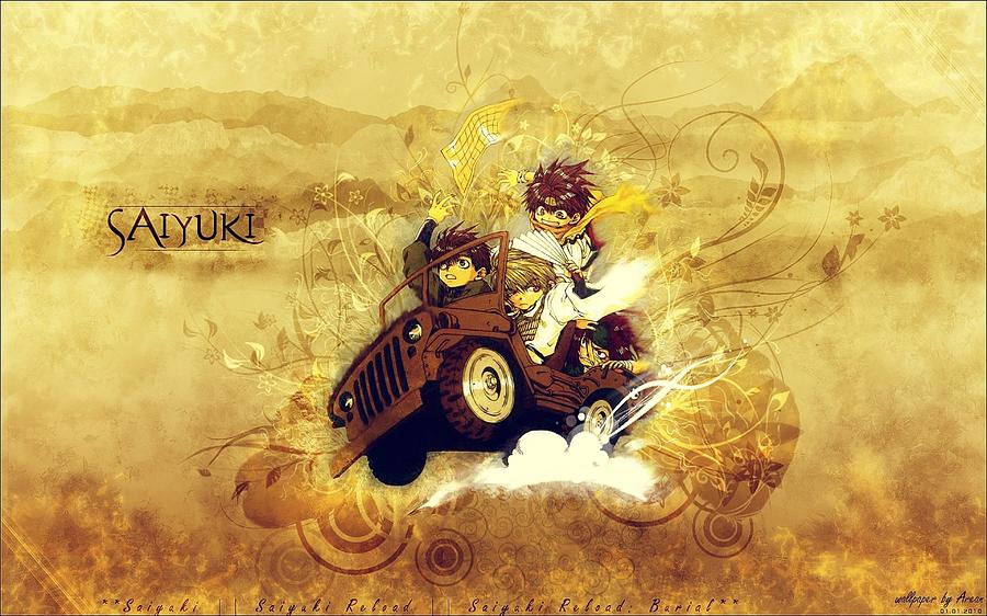 Background Digital Art - Saiyuki by Bert Mailer Background Digital Art - Saiyuki by Bert Mailer