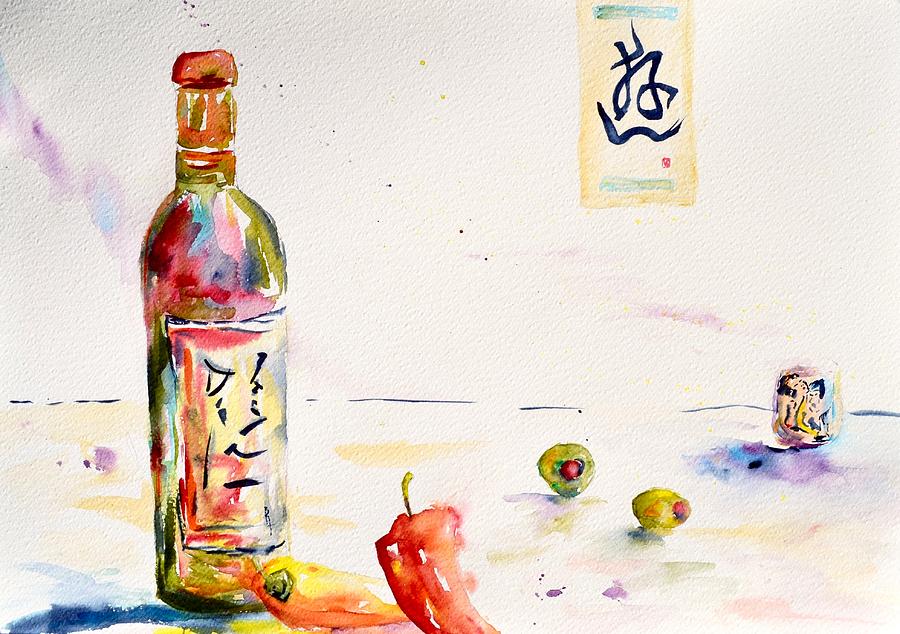 Sake Painting by Beverley Harper Tinsley