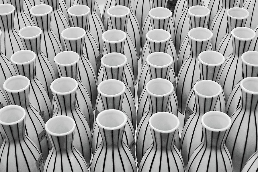 Sake Bottles Photograph by Jerry Griffin