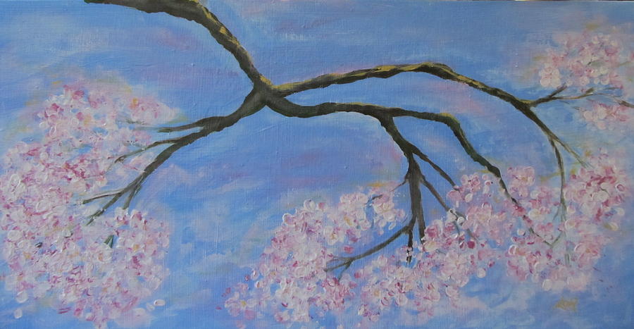 Sakura Painting By Lorraine Centrella Pixels