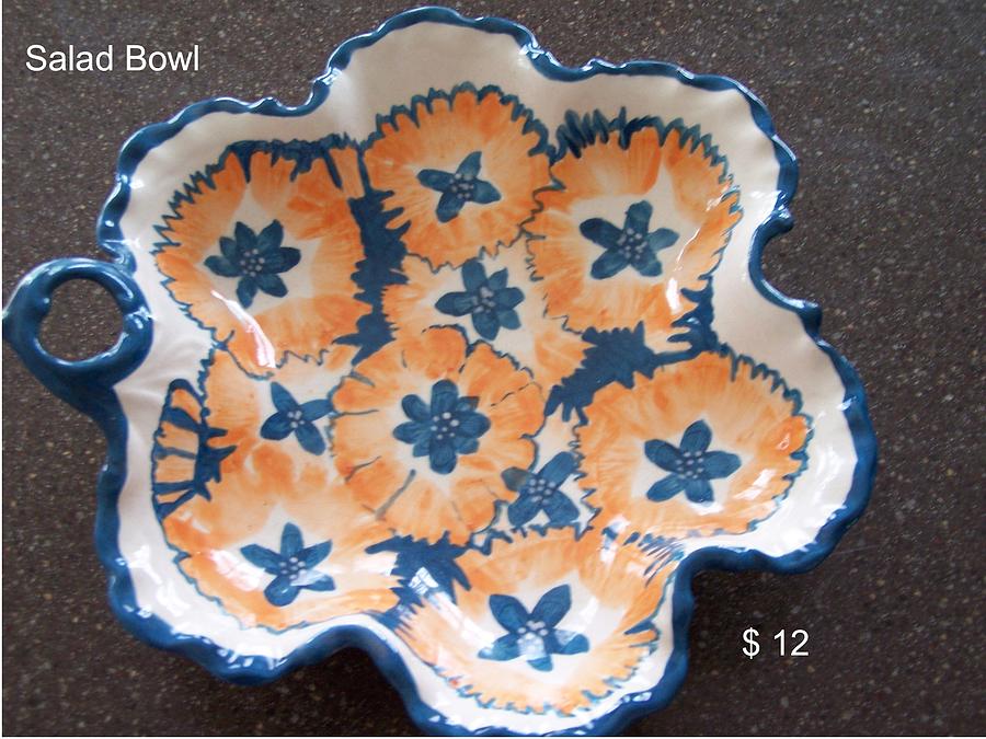 Salad bowl Ceramic Art by Vijay Sharon Govender