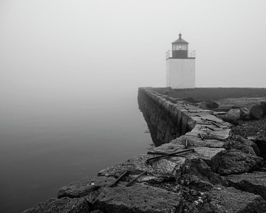 Salem MA Derby Wharf in Heavy Fog Photograph by Toby McGuire