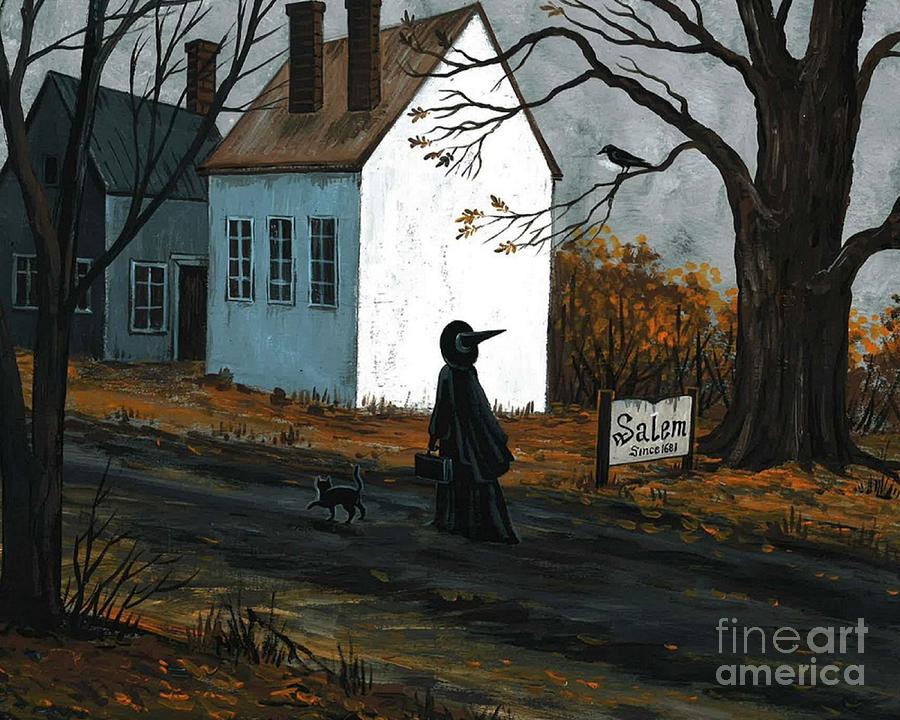 Salem Painting by Margaryta Yermolayeva